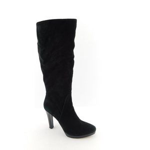 CHARLES DAVID Black Italian Suede Leather Dress Boots 9
